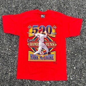 Vintage Pro Player Mark McGwire St. Louis Cardinals 500 Homeruns Men's Medium